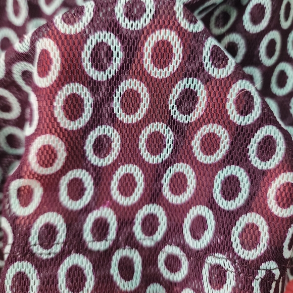 LOLLIPOP Dot Top, V-Neckline, Cinch Waist, Green Dots, Black, W 12.5", L 29" - Picture 2 of 3